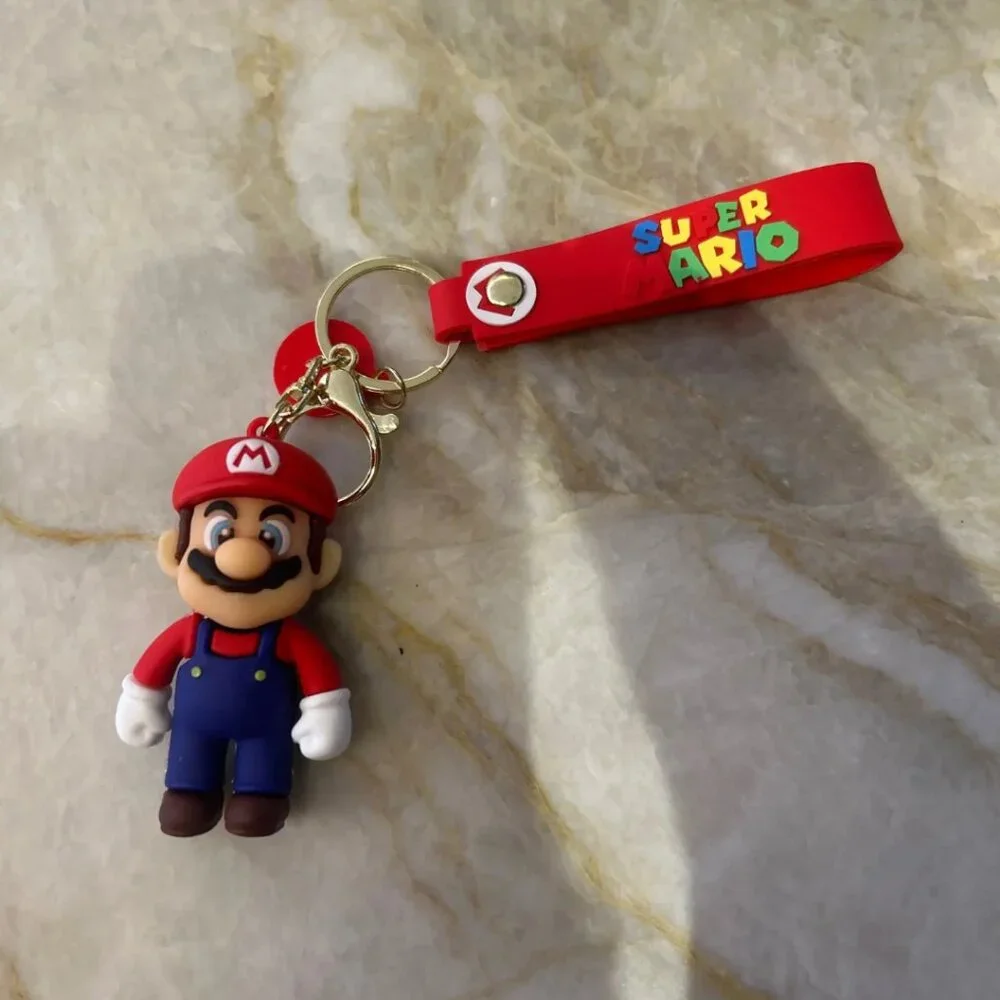 New! NINTENDO SUPER MARIO Brothers & Luigi Key Chains Action figure Pendant toy! - Picture 6 of 11